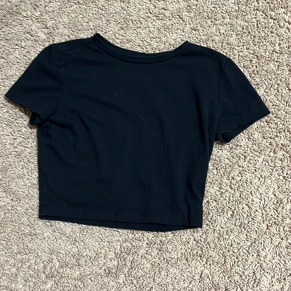 Black tight tee